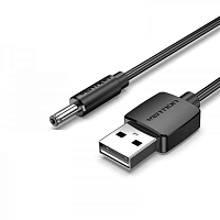 CEXBG Кабель Vention USB to 3.5mm Barrel Jack 5V DC Power Cable Black 1.5m